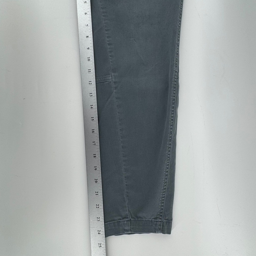 prAna Button‎ Fly Pant Womens 6 Gray Skinny Mid Rise Stretch Hiking Ankle Pants - Picture 8 of 9